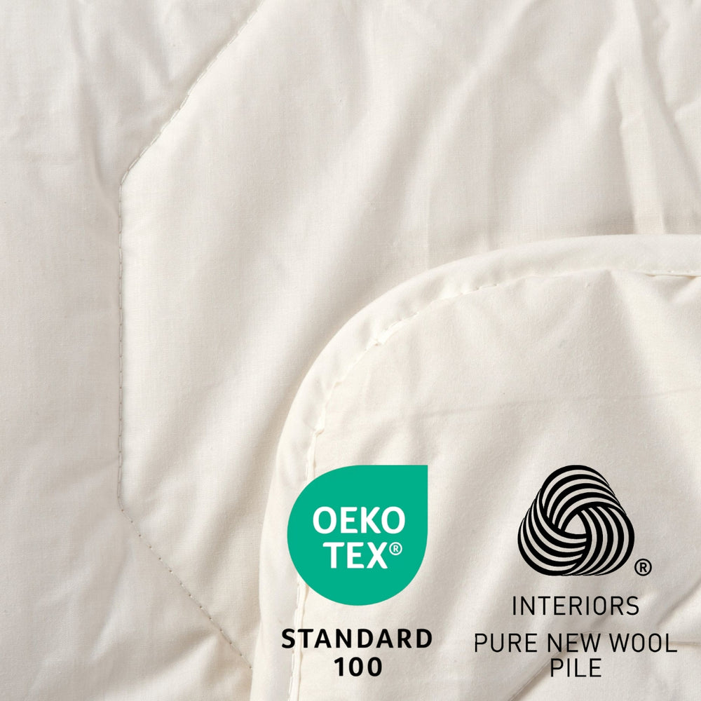 Cot Quilt - Wool Filled