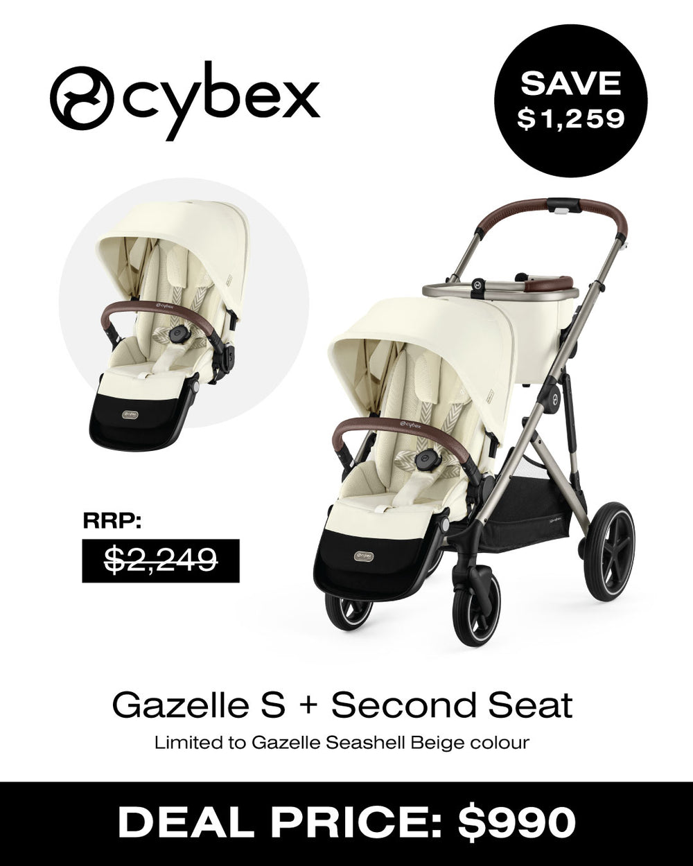 Gazelle + Second Seat bundle